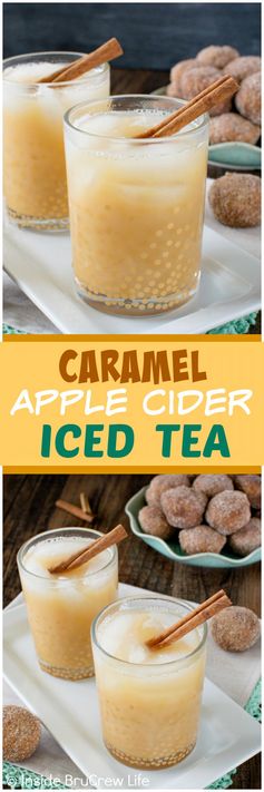 Caramel Apple Cider Iced Tea