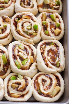 Caramel Apple Cinnamon Rolls