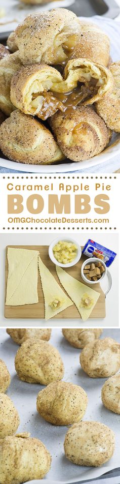 Caramel Apple Pie Bombs