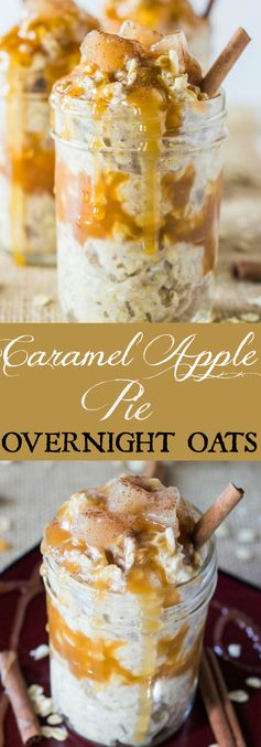 Caramel Apple Pie Overnight Oats