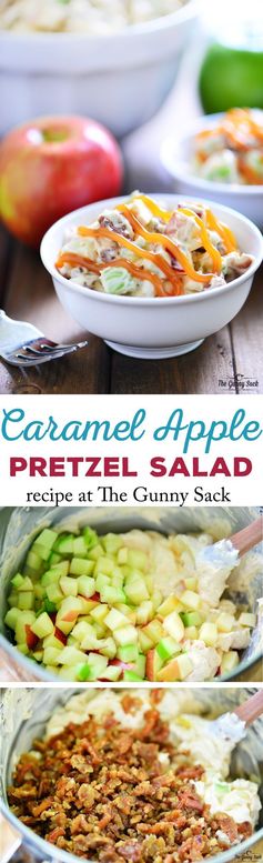 Caramel Apple Pretzel Salad