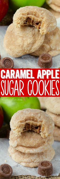 Caramel Apple Sugar Cookies