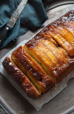 Caramel Banana Upside-Down Cake