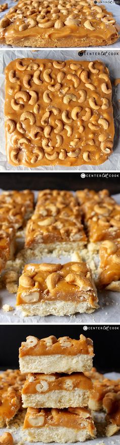 Caramel Cashew Bars