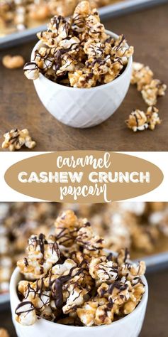 Caramel Cashew Crunch Popcorn