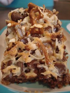 Caramel Pretzel Magic Bars