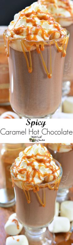 Caramel Spicy Hot Chocolate