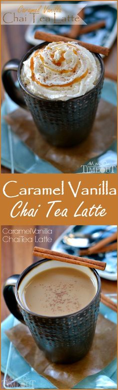 Caramel Vanilla Chai Tea Latte