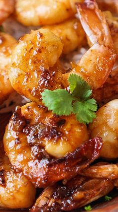 Caramelized Honey Lime & Garlic Shrimp