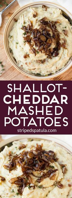 Caramelized Shallot and Cheddar Mashed Potatoes