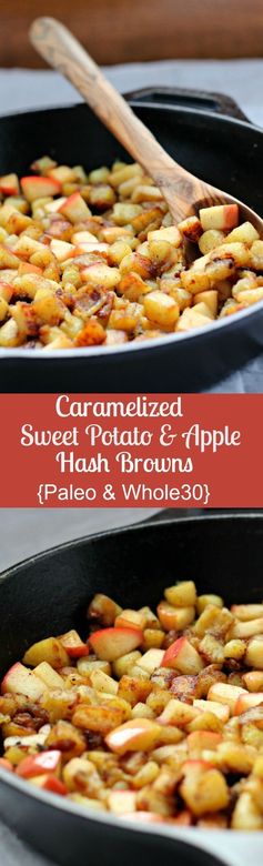 Caramelized Sweet Potato Apple Hash Browns