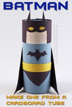 Cardboard Tube Batman