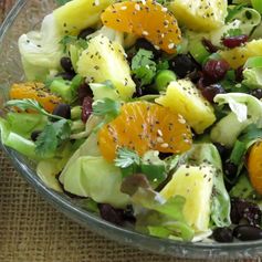 Caribbean Salad with Honey Lime Dressing