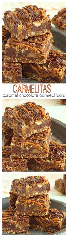 Carmelitas – caramel chocolate oatmeal bars