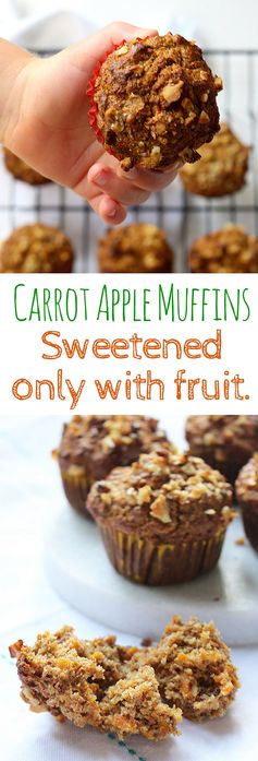 Carrot Apple Muffins (No added sugar