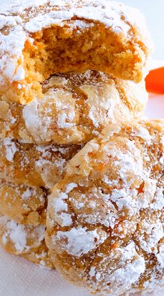 Carrot Cake Gooey Butter Cookies – Best Ever (from scratch!