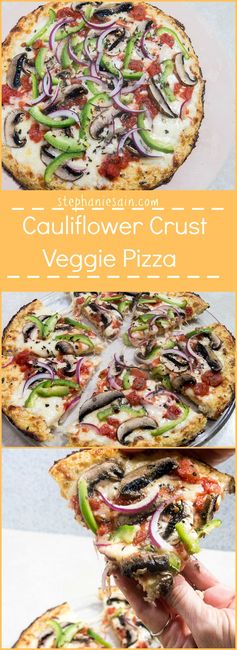 Cauliflower Crust Veggie Pizza