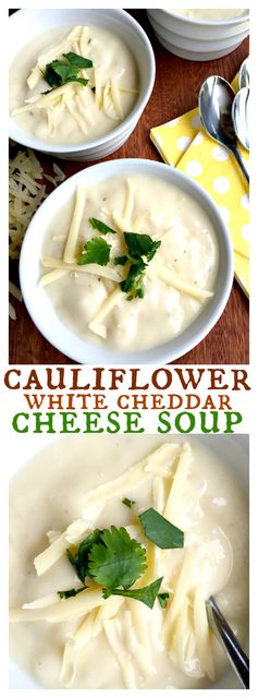 Cauliflower White Cheddar Cheese Soup