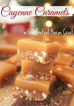 Cayenne Caramels with a Pretzel Bacon Crust