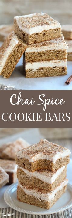 Chai Spice Cookie Bars