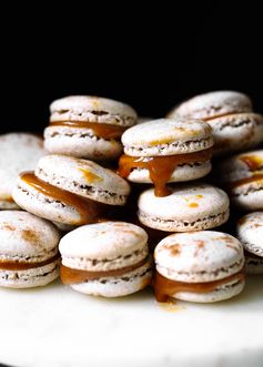 Chai Spiced Salted Caramel Macarons