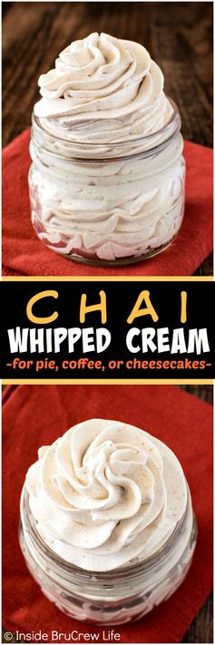 Chai Whipped Cream