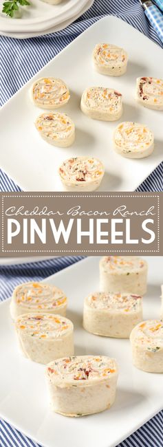 Cheddar Bacon Ranch Pinwheels