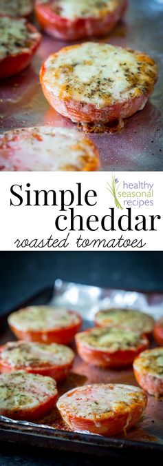 Cheddar roasted tomatoes (vegetarian and glutenfree