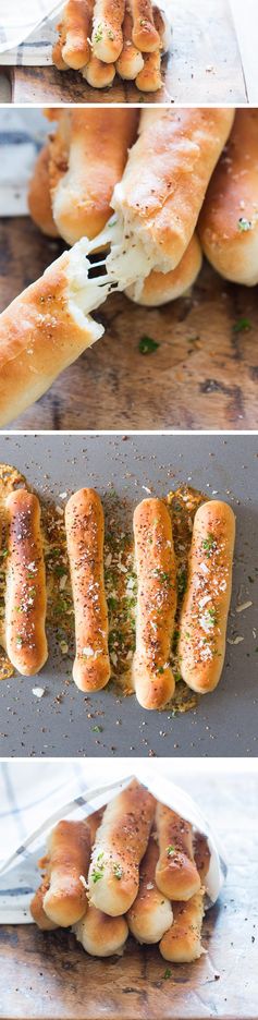 Cheese Stuffed Garlic Breadsticks