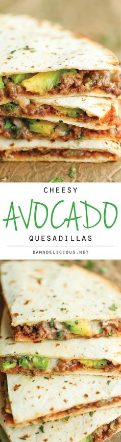 Cheesy Avocado Quesadillas