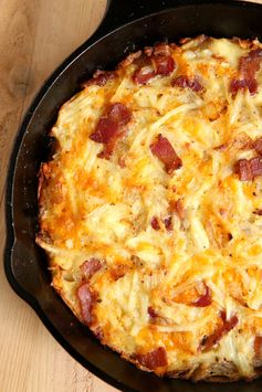 Cheesy Bacon Hash Brown Pie