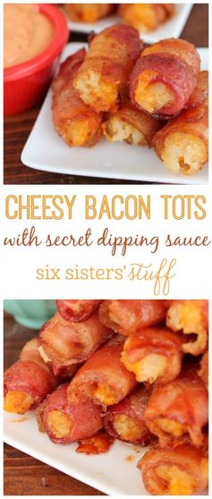 Cheesy Bacon Tots with Secret Dipping Sauce