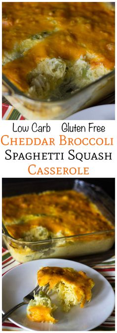 Cheesy Broccoli Spaghetti Squash Casserole