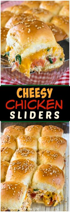 Cheesy Chicken Sliders