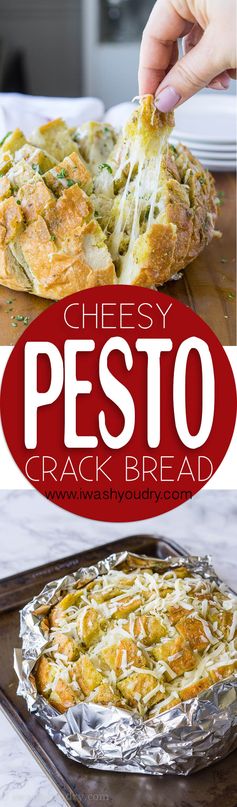 Cheesy Pesto Crack Bread