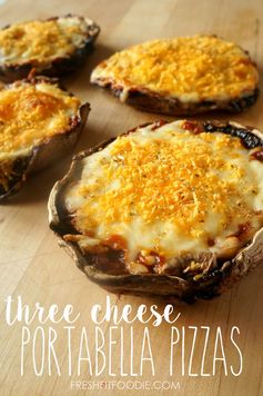 Cheesy Portabella Pizzas