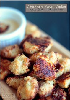 Cheesy Ranch Popcorn Chicken - Low Carb & Gluten Free