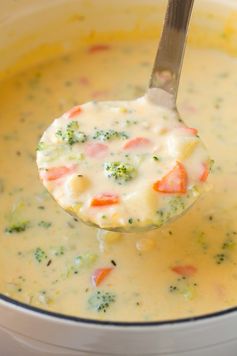 Cheesy Vegetable Chowder (AKA Broccoli Cheese Potato Soup