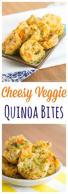 Cheesy Veggie Quinoa Bites