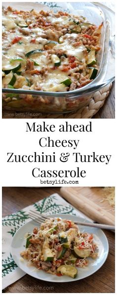 Cheesy Zucchini and Turkey Casserole