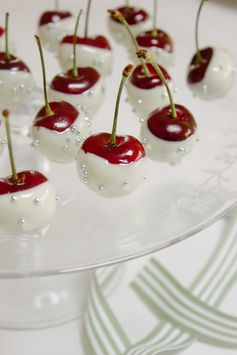 Cherries Dipped in White Chocolate