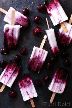 Cherry Amaretto Popsicles