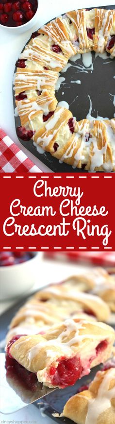 Cherry Cream Cheese Crescent Ring
