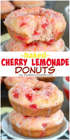 Cherry Lemonade Donuts