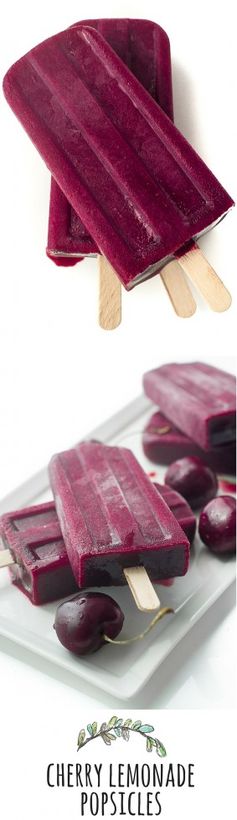 Cherry Lemonade Popsicles