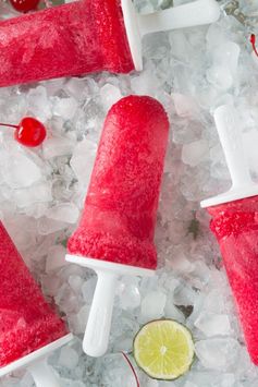 Cherry Limeade Popsicles