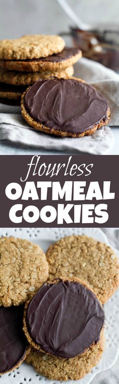 Chewy Flourless Oatmeal Cookies