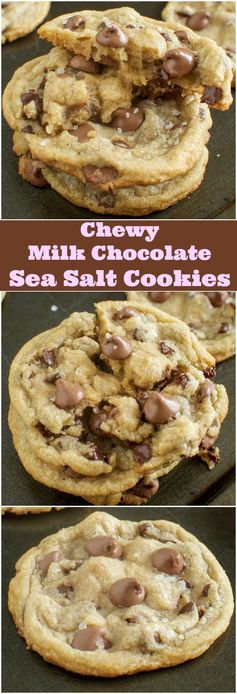 Chewy Milk Chocolate Sea Salt Cookies