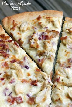 Chicken Alfredo Pizza