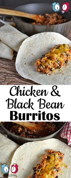 Chicken and Black Bean Burrito